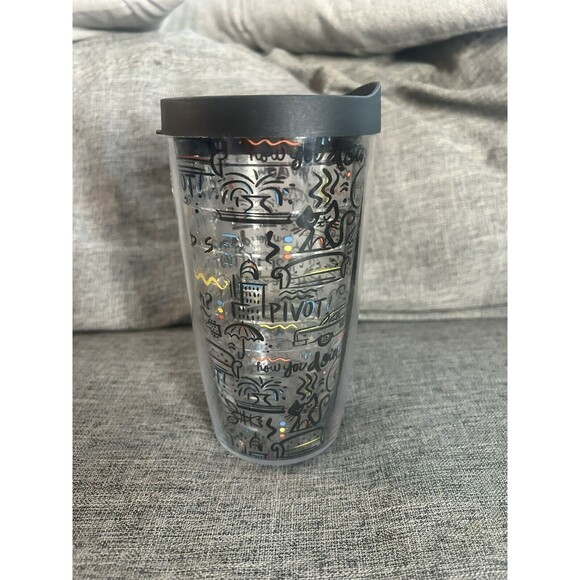 Tervis Tumbler Friends 16 oz  Cup with Black Lid All Over Design - Picture 2 of 6